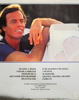 Julio Iglesias – De Niña A Mujer  (1981)     LP