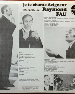 Raymond Fau ‎– Je Te Chante Seigneur