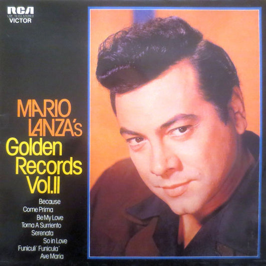 Mario Lanza ‎– Mario Lanza's Golden Records Vol.II  (1976)