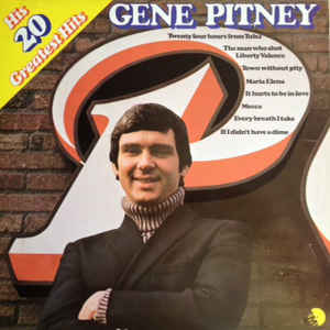 Gene Pitney ‎– His 20 Greatest Hits  (1976)