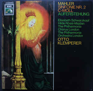 Mahler, Otto Klemperer, Philharmonia Orchestra And Chorus ‎– Sinfonie Nr. 2 C-Moll "Auferstehung"