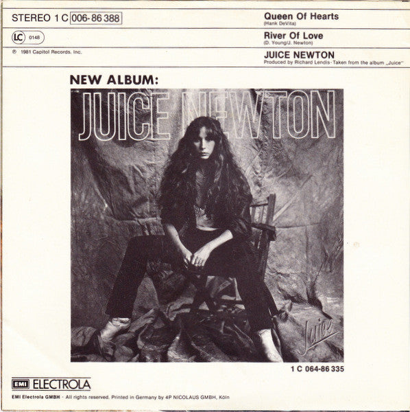 Juice Newton ‎– Queen Of Hearts  (1981)     7"