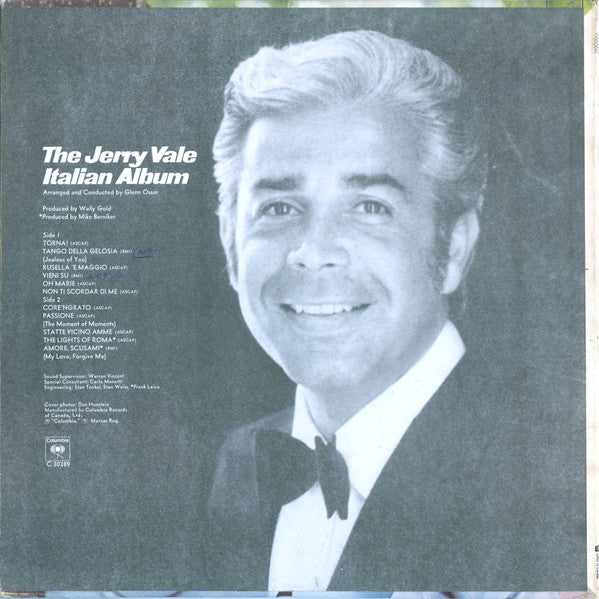 Jerry Vale ‎– The Jerry Vale Italian Album  (1970)