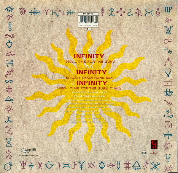 Guru Josh ‎– Infinity (1990's...Time For The Guru)  (1990)     12"