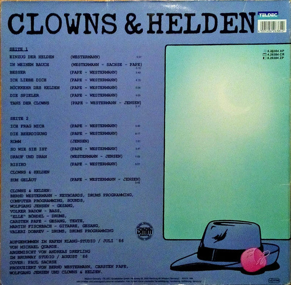 Clowns & Helden ‎– Von Beteuerten Gefühlen Und Anderer Kälte  (1986)