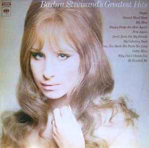 Barbra Streisand ‎– Barbra Streisand's Greatest Hits  (1970)