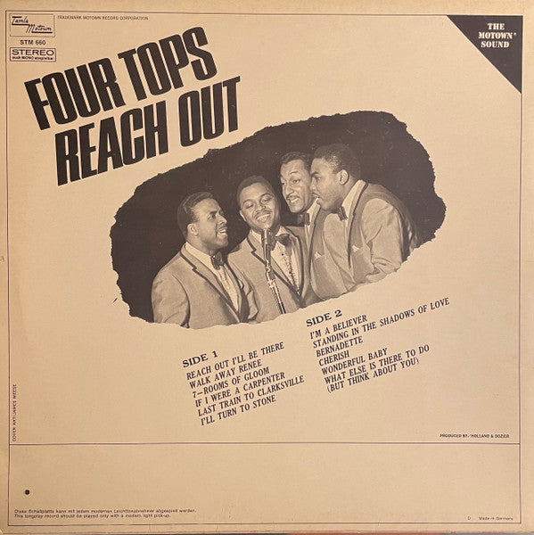 Four Tops ‎– Four Tops Reach Out  (1967)