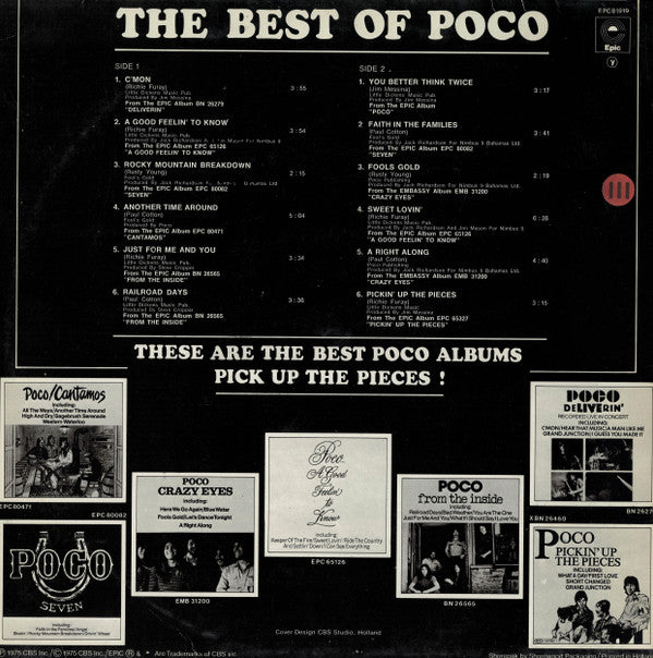 Poco ‎– The Best Of Poco  (1975)