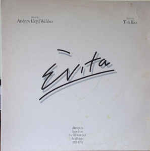 Andrew Lloyd Webber And Tim Rice ‎– Evita  (1976)