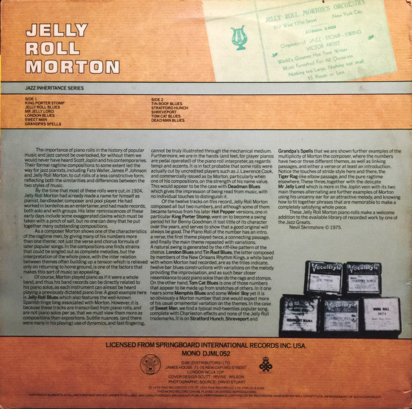 Jelly Roll Morton ‎– Jelly Roll Morton  (1975)