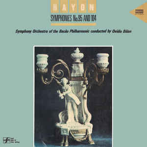 Haydn - Symphony Orchestra of the Bacău Philharmonic conducted by Ovidiu Bălan ‎– Symphonies No. 95 And 104  (1986)