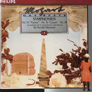 Sir Neville Marriner ‎– Symphonien - Nr. 31 "Pariser" Nr. 36 "Linzer" Nr. 39 Academy Of St. Martin In The Fields (1995)