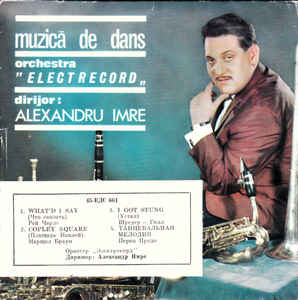 Orchestra ’’Electrecord‚‚* Dirijor : Alexandru Imre ‎– Muzică De Dans (1966)