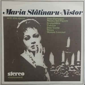 Maria Slătinaru-Nistor ‎– Arii Din Opere (1980)