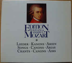 Wolfgang Amadeus Mozart ‎– Lieder - Kanons - Arien - Songs - Canons - Arias - Chants - Canons- Airs (1992)
